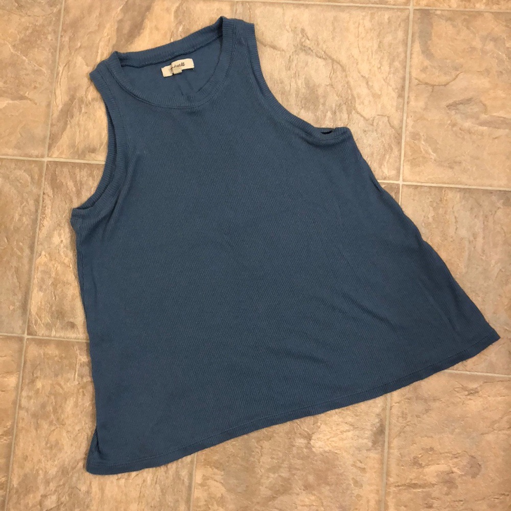 Madewell Soft Knit Blue Tank